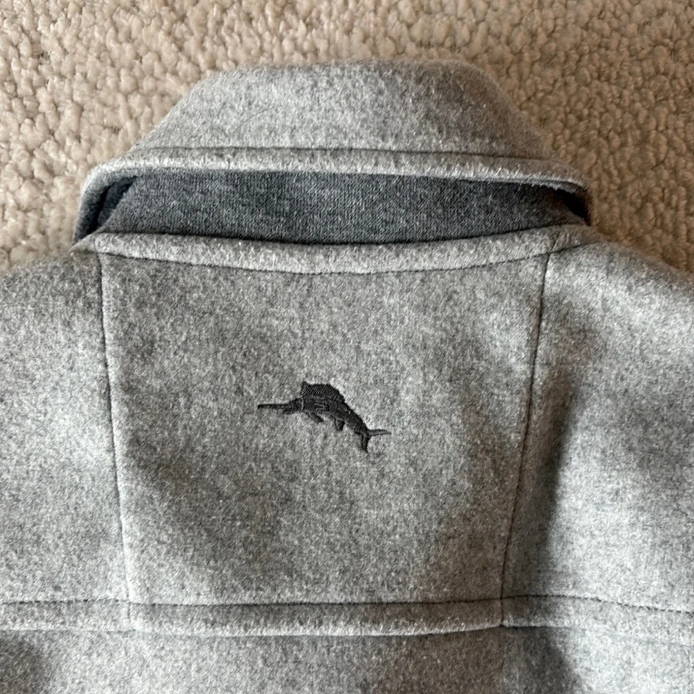 Tommy Bahama Gray Lightweight Shirt Jacket